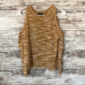 Open shoulder sweater